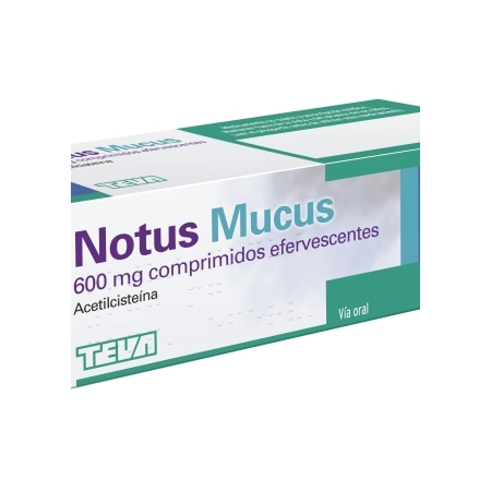 NOTUS MUCUS 600 MG 10 COMPRIMIDOS EFERVESCENTES (SABOR LIMON)