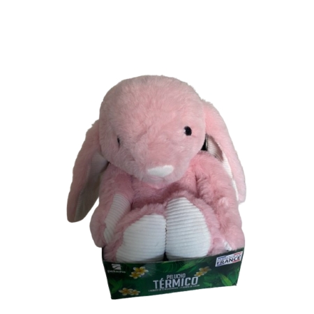 PELUCHO TÉRMICO CONEJITO ROSA CON SEMILLAS