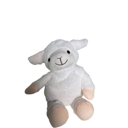 PELUCHO TÉRMICO OVEJA BLANCA CON SEMILLAS