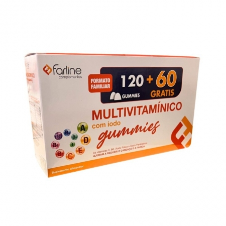 FARLINE MULTIVITAMINICO GUMMIES PACK AHORRO 120+60 GUMMIES