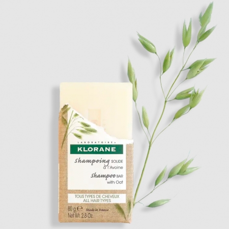 KLORANE CHAMPU SOLIDO A LA AVENA PASTILLA 80 G