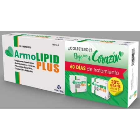 ARMOLIPID PLUS PACK 2 ENVASES 30 COMPRIMIDOS