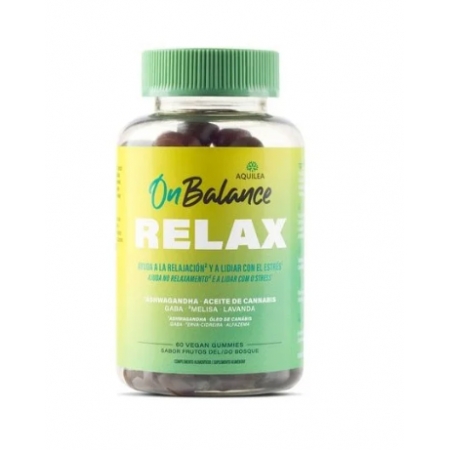 AQUILEA ON BALANCE RELAX 60 VEGAN GUMMIES SABOR FRUTOS DEL BOSQUE