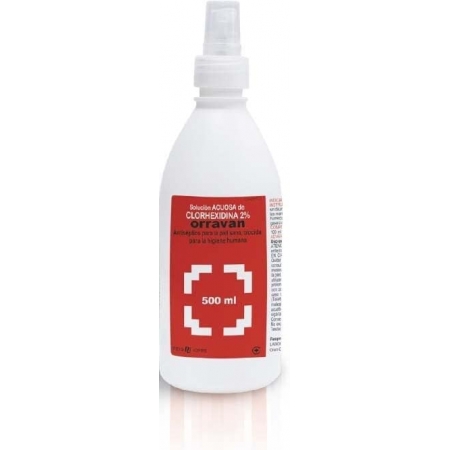 CLORHEXIDINA ORRAVAN 2% 1 FRASCO 500 ML