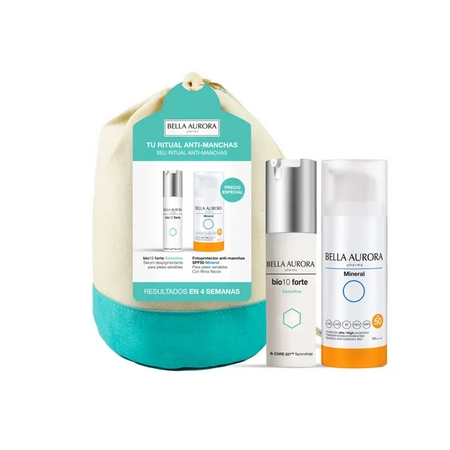 BELLA AURORA PACK NECESER BIO10 FORTE SENSITIVE 30 ML + FOTOPROTECTOR MINERAL SPF50 30ML