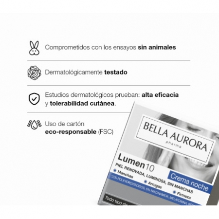 BELLA AURORA LUMEN10 CREMA ANTIEDAD ANTIMANCHAS GLOBAL NOCHE 50 ML