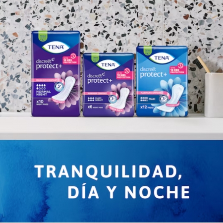 TENA DISCREET MAXI 12 UNIDADES