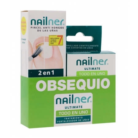 PACK NAILNER LAPIZ 2 EN 1 5 ML + NAILNER ULTIMATE TODO EN UNO 10 ML