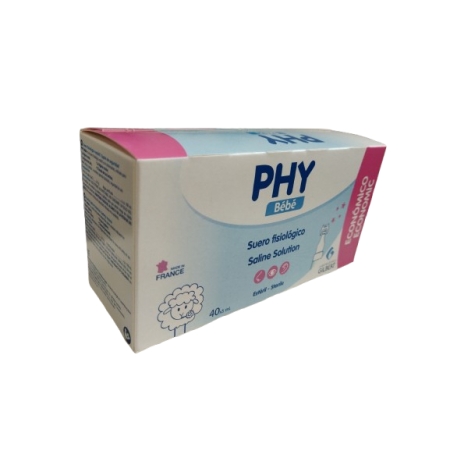 SUERO FISIOLOGICO PHY BEBE MONODOSIS 40 UNIDADES 5 ML