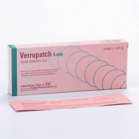 VERRUPATCH 3,75 MG 20 APOSITOS IMPREGNADOS 6 MM