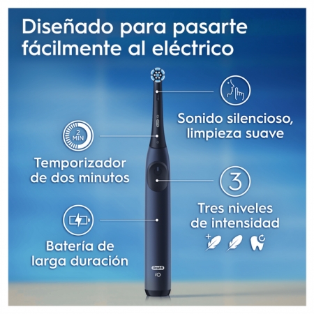ORAL-B IO2 CEPILLO ELECTRICO LABORATORY 1 UNIDAD COLOR AZUL MARINO