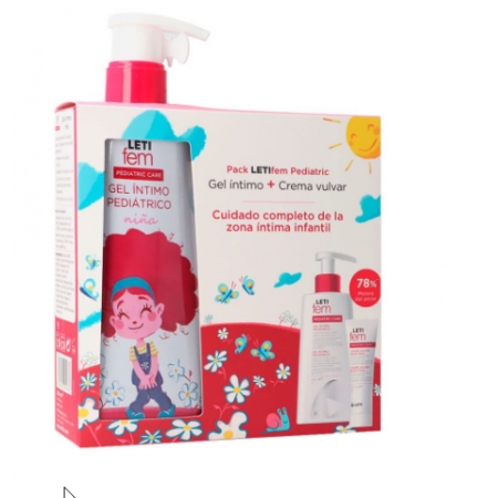 LETIFEM PEDIATRIC PACK GEL INTIMO 250 ML + CREMA VULVAR 30 ML