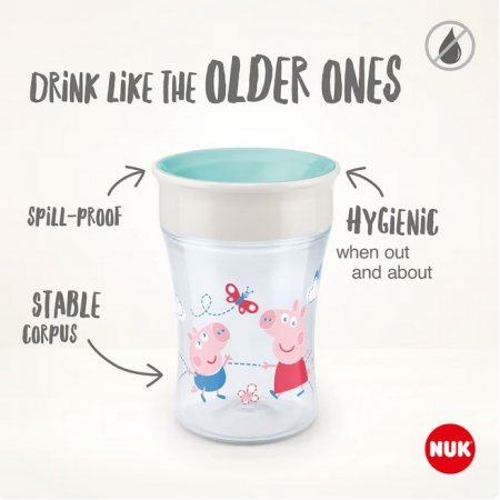 NUK MAGIC CUP PEPPA PIG +8 MESES 230 ML -BAJA-