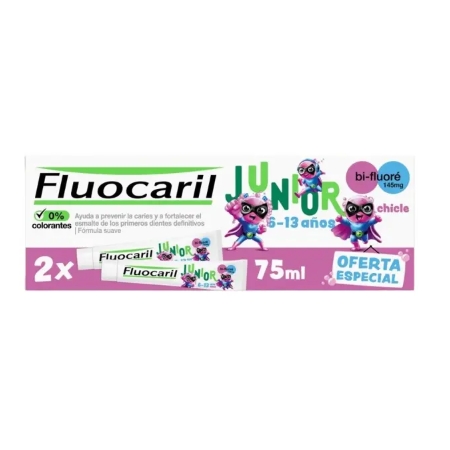 FLUOCARIL JUNIOR 6-13 AÑOS GEL 2 X 75 ML BUBBLE