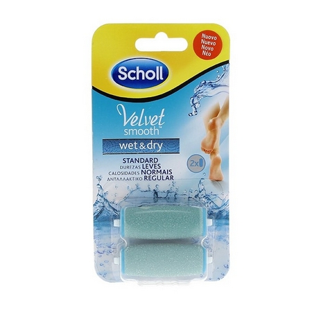 DR SCHOLL VELVET SMOOTH LIMA PIES WET & DRY DUREZAS LEVES 2 UNIDADES