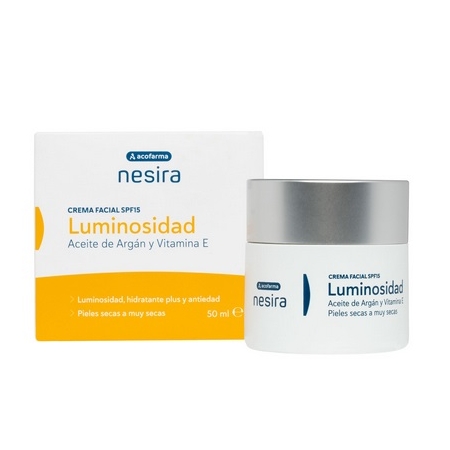 ACOFARMA NESIRA CREMA FACIAL LUMINOSIDAD ACEITE DE ARGAN Y VITAMINA E 50 ML