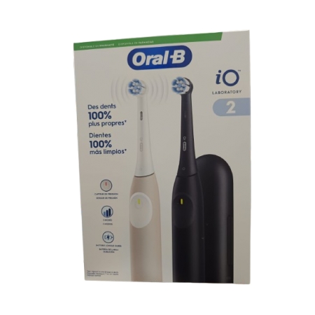 ORAL-B IO 2 CEPILLO ELECTRICO DUPLO (NEGRO Y NUDE)
