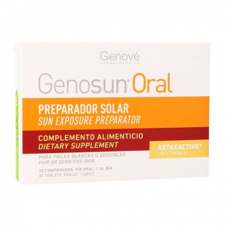 GENOSUN PREPARADOR SOLAR 30 COMPRIMIDOS