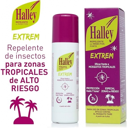 HALLEY EXTREM REPELENTE DE INSECTOS FORTE VAPORIZADOR 100 ML