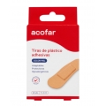 ACOFAR TIRAS ADHESIVAS PLASTICO COLOR PIEL 7 X 2 CM 12 UDS