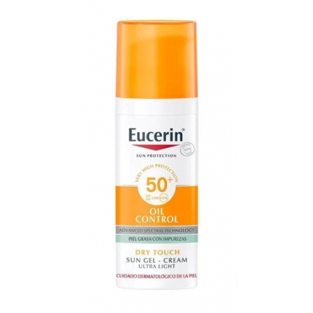 EUCERIN SUN OIL CONTROL SPF50+ GEL-CREMA 50 ML SIN COLOR