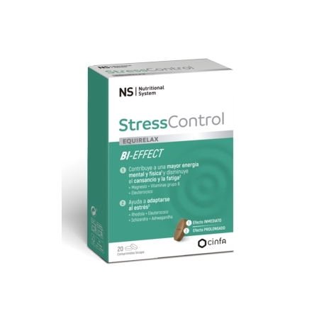 NS VITANS STRESCONTROL EQUIRELAX BI-EFFECT 20 COMPRIMIDOS BICAPA