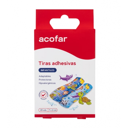 ACOFAR 20 TIRAS ADHESIVAS INFANTILES OCEAN