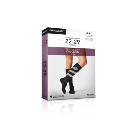 FARMALASTIC 2 CALCETINES COMPRESION NORMAL T. PEQUEÑA COLOR NEGRO