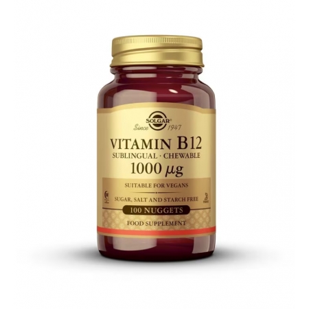 SOLGAR VITAMINA B12 1000 MICROGRAMOS 100 COMPRIMIDOS