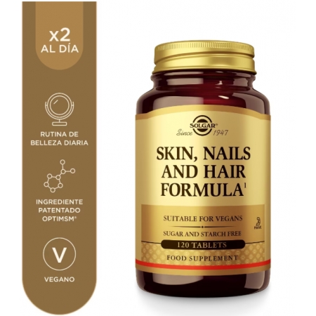 SOLGAR FORMULA PELO PIEL Y UÑAS 120 COMPRIMIDOS