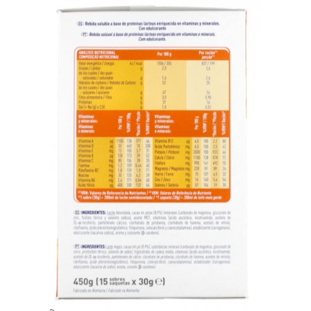 MERITENE FUERZA Y VITALIDAD DUPLO 2 X 15 SOBRES SABOR CHOCOLATE