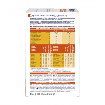 MERITENE FUERZA Y VITALIDAD DUPLO 2 X 15 SOBRES SABOR VAINILLA