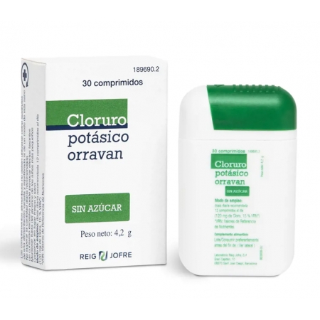 ORRAVAN CLORURO POTASICO 30 COMPRIMIDOS