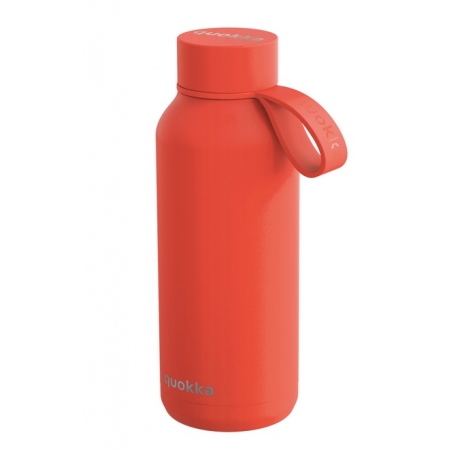 QUOKKA BOTELLA ACERO INOXIDABLE SOLID CON COLGADOR ORANGE 510 ML