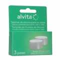 ALVITA 3 PARES DE TAPONES OIDOS DE SILICONA