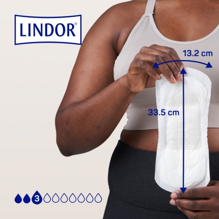 LINDOR LADY PAD NORMAL 3 GOTAS 12 UNIDADES