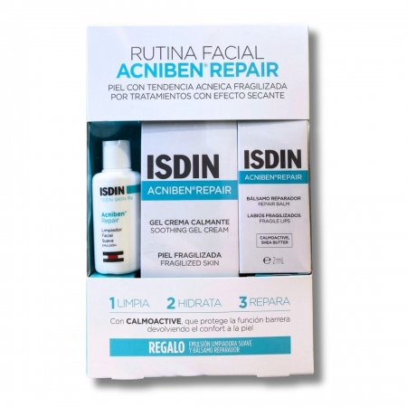 ACNIBEN® REPAIR GEL CREMA 40 ML + EMULSIÓN LIMPIADORA (15 ML) + BALSAMO LABIAL (2 ML)
