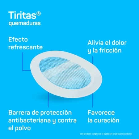 TIRITAS MEDICAL QUEMADURAS 8 UNIDADES 6,5 CM X 4,5 CM