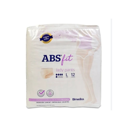 BIMEDICA PANTS FIT LADY 12 ABSORBENTES INCONTINENCIA T. GRANDE