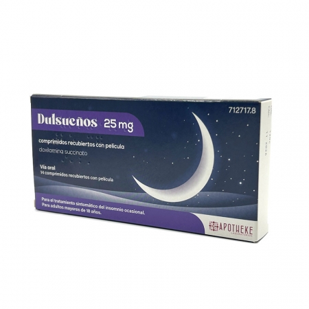 DULSUEÑOS 25 MG 14 COMPRIMIDOS RECUBIERTOS