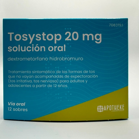 TOSYSTOP 20 MG 12 SOBRES SOLUCION ORAL 10 ML