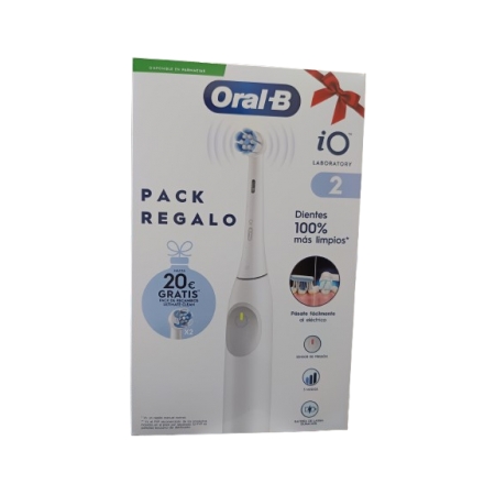 ORAL-B IO2 CEPILLO ELECTRICO BLANCO 1 CABEZAL INTERDENTAL + 2 RECAMBIOS PACK REGALO