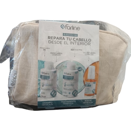 FARLINE NECESER REPAIR PLEX CAPILAR (CHAMPU + TRATAMIENTO + ACEITE)