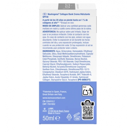 NEUTROGENA COLLAGEN BANK CREMA HIDRATANTE SPF30 50 ML