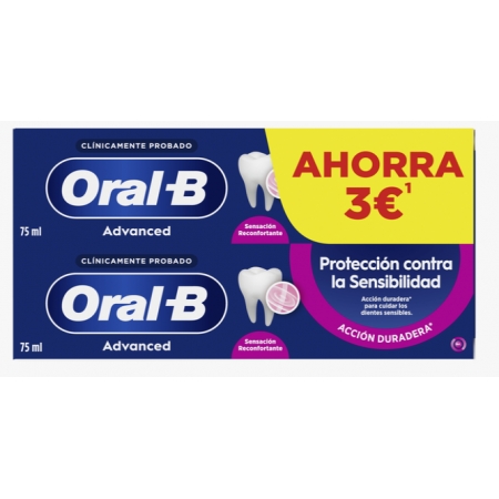 ORAL-B ADVANCE SENSIBILIDAD 2 X 75 ML