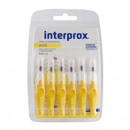 INTERPROX MINI 6 CEPILLOS INTERDENTALES (1.4 MM)