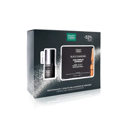 MARTIDERM PACK FIRMEZA BLACK DIAMOND 30 AMPOLLAS + PLATINUM EXPRSION GEL 15 ML