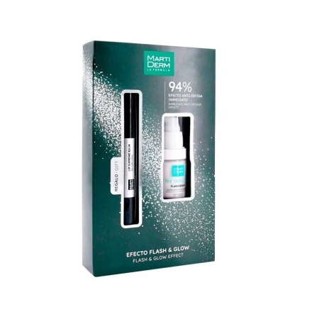 MARTIDERM PACK EFECTO FLASH Y GLOW FLASH SERUM 15 ML + SUPREME BALSAMO LABIOS 4,5 ML