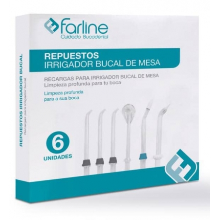 FARLINE REPUESTOS IRRIGADOR DE MESA 6 UNIDADES