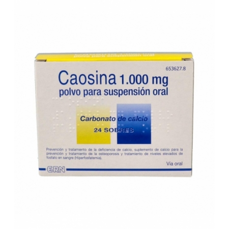 CAOSINA 2500 MG (1000 MG CA) 24 SOBRES POLVO PARA SUSPENSION ORAL